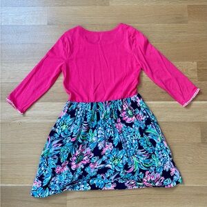 Lilly Pulitzer Pink and Blue Floral Kids Dress